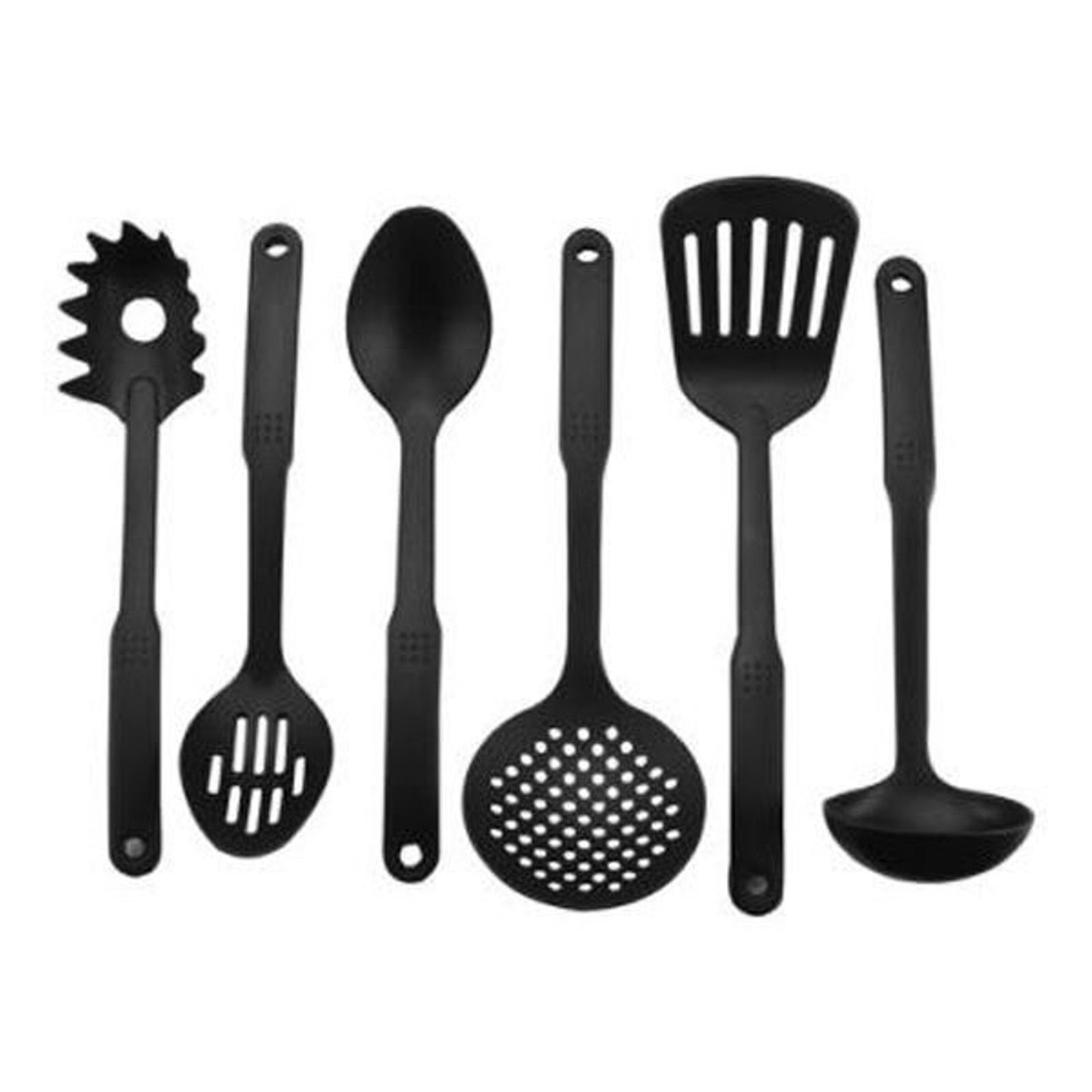 Essential Home 6 Piece Nylon Tool Set In Mesh Bag, Black Essential Home 6 Piece Nylon Tool Set In Mesh Bag, Black