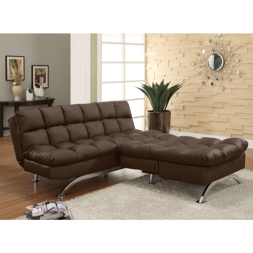 Furniture of America Saint Bruno Padded Leatherette Convertible Chair