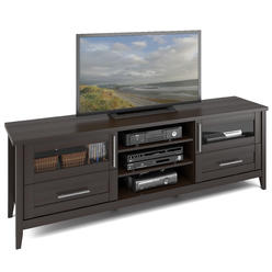 CorLiving Jackson Extra Wide Espresso TV Stand, for TVs up to 85"
