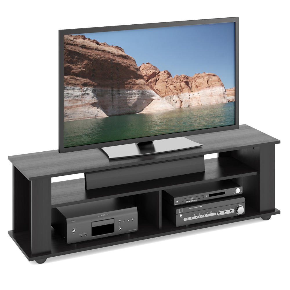 CorLiving Bakersfield Ravenwood Black TV/Component Stand, for TVs up to 65"