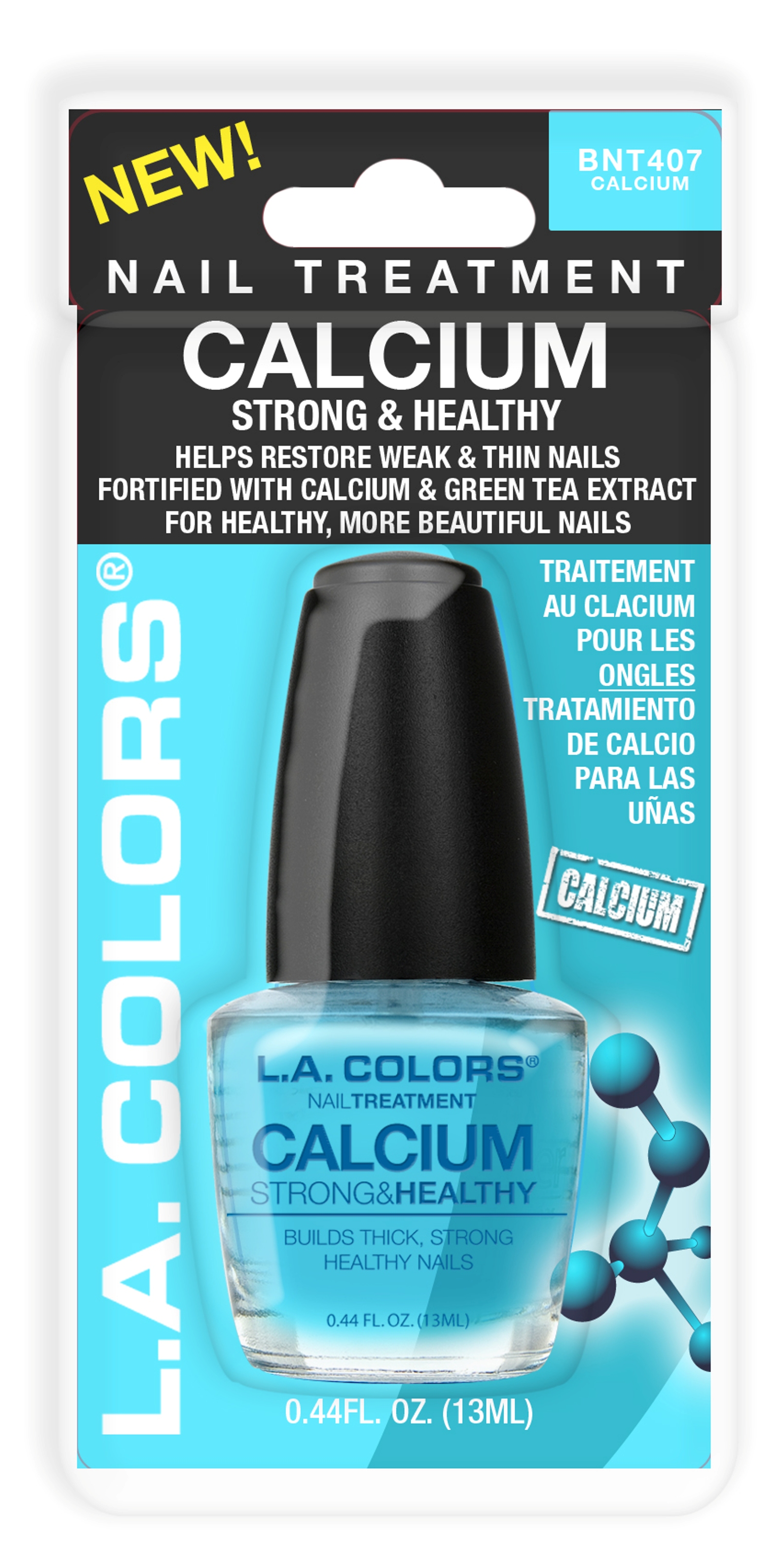 L.A. Colors Nail Treatment  Calcium Strong & Healthy  0.44 fl oz  13 ml
