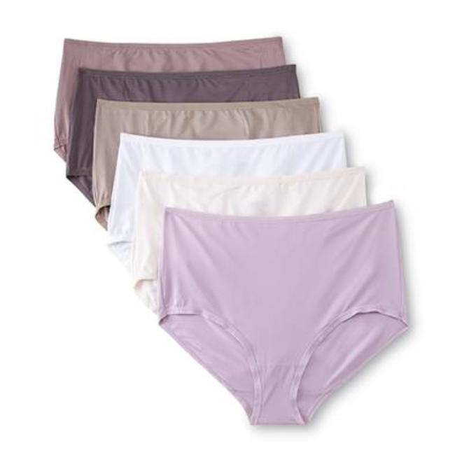 Fruit of the Loom Women's 6Pack Microfiber Brief Panties