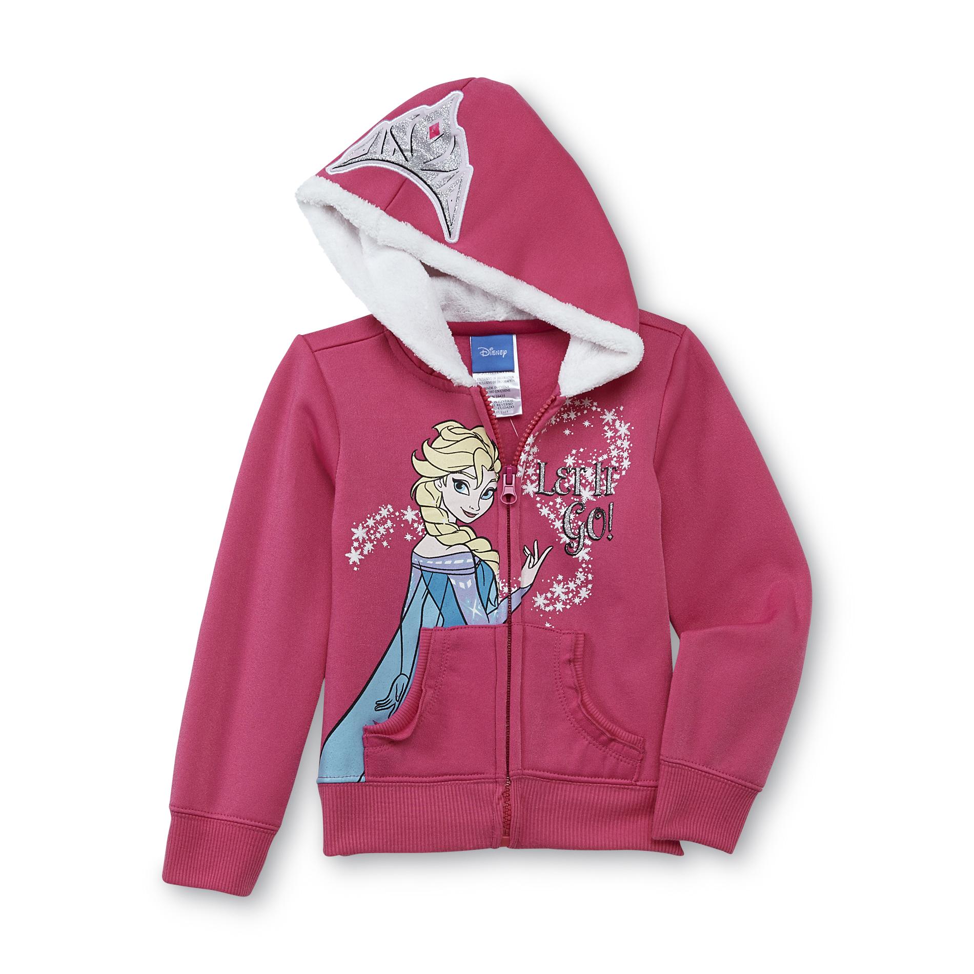 Disney Frozen Girl's Hoodie Jacket Elsa Let it Go