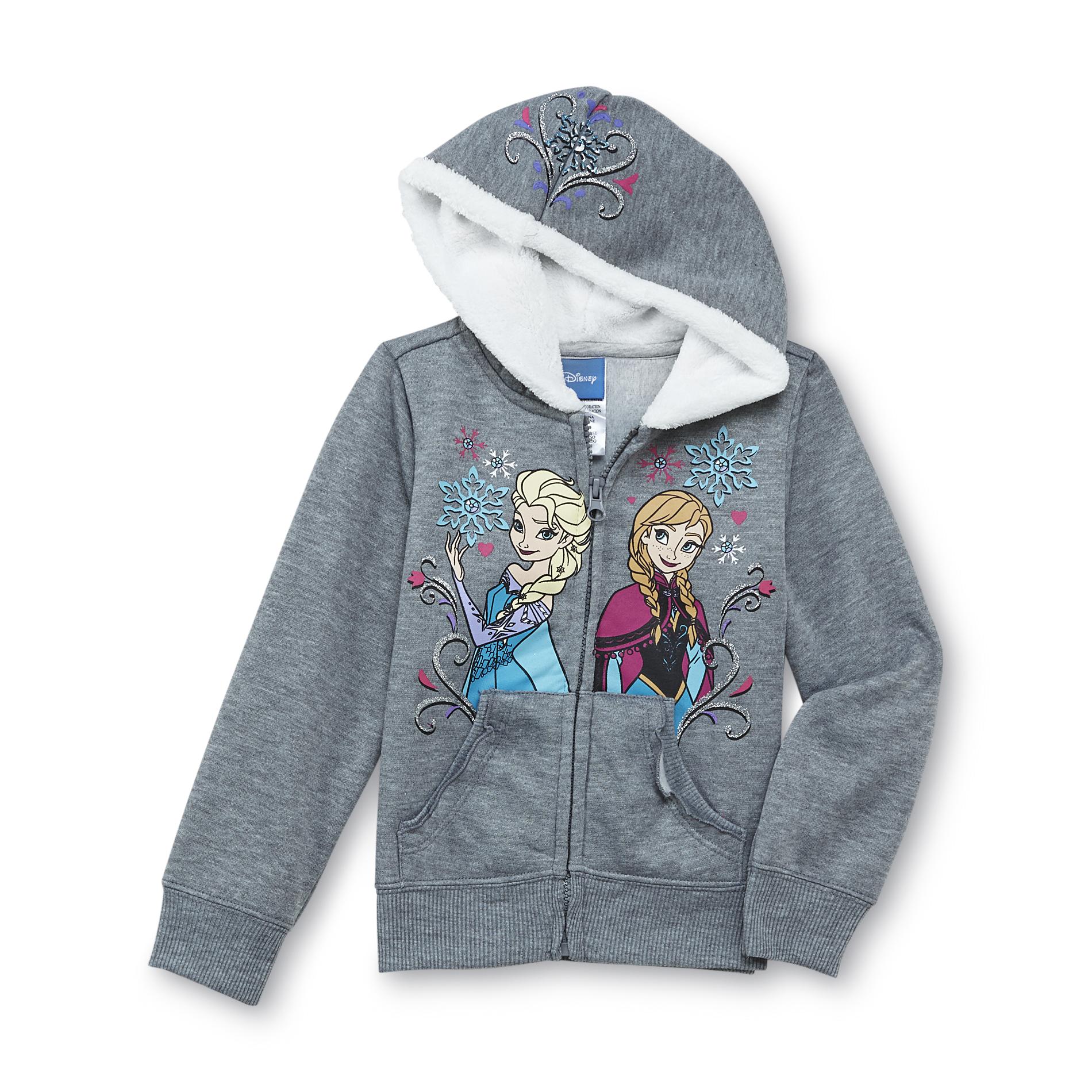 Disney Frozen Girl's Hoodie Jacket - Elsa & Anna