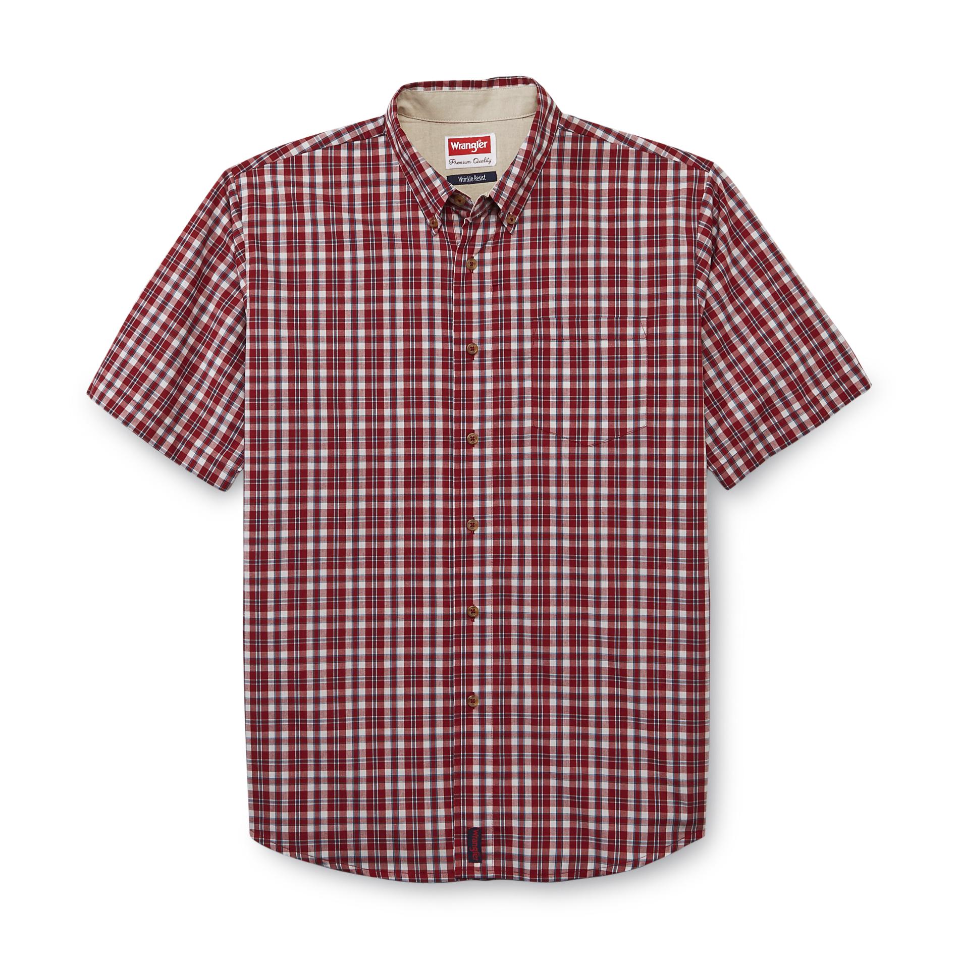 Wrangler Men's Short-Sleeve Shirt - Plaid