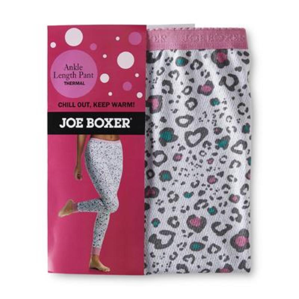 Joe Boxer Women's Thermal Pants - Leopard Print