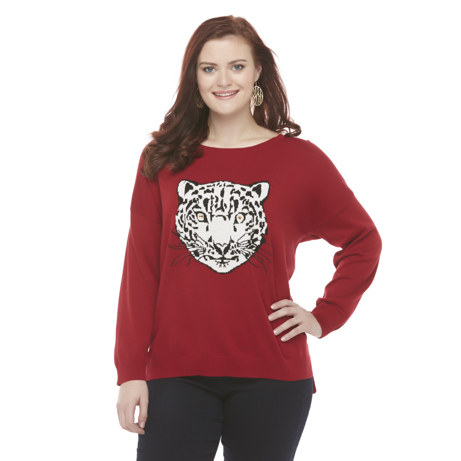 Bongo Junior's Plus Embellished Sweater - Tiger