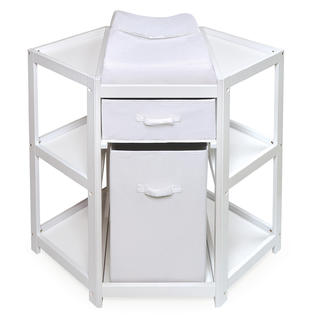 Badger Basket 22009 Diaper Corner Baby Changing Table w ...