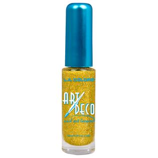 L A Colors Art Deco Nail Art 904 Gold Glitter 0 25 Fl Oz 7 5 Ml