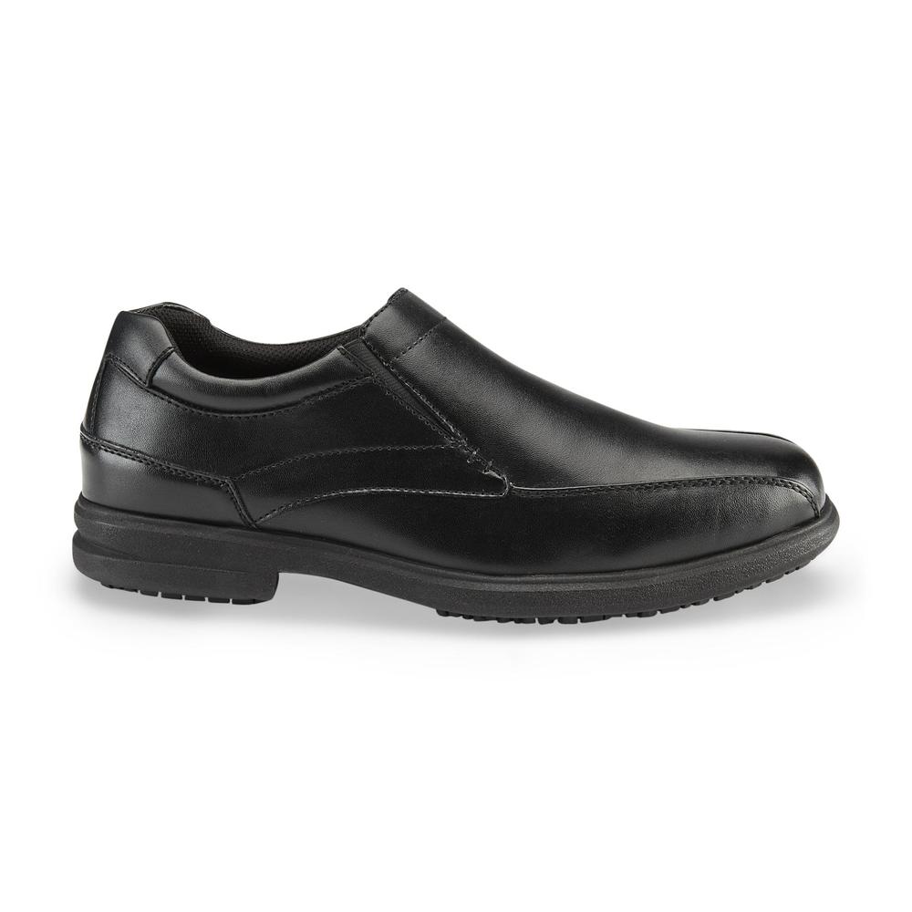Nunn Bush Men's Sanford Slip-Resistant Loafer - Black Wide Width Avail
