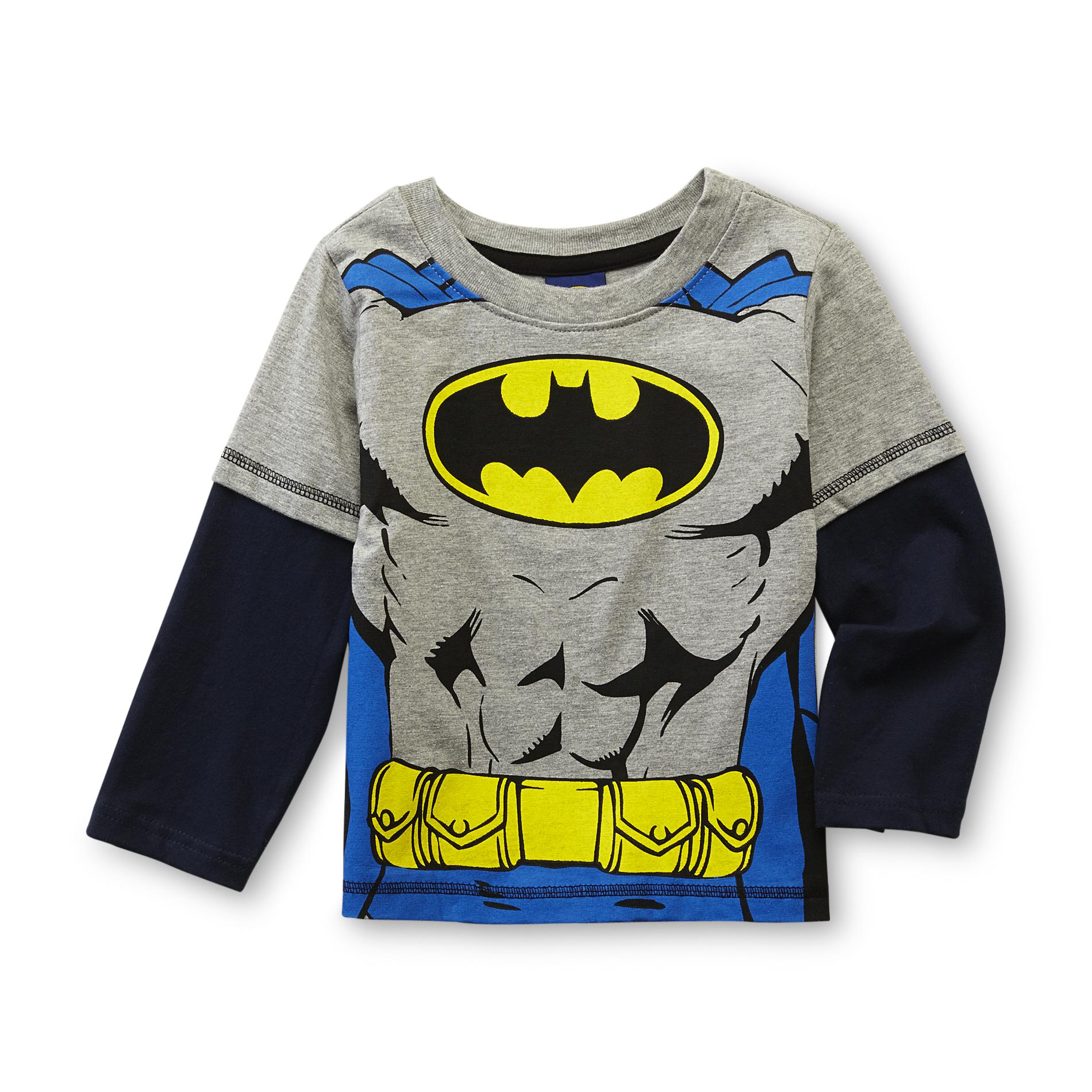DC Comics Batman Toddler Boy's Layered-Look Costume T-Shirt