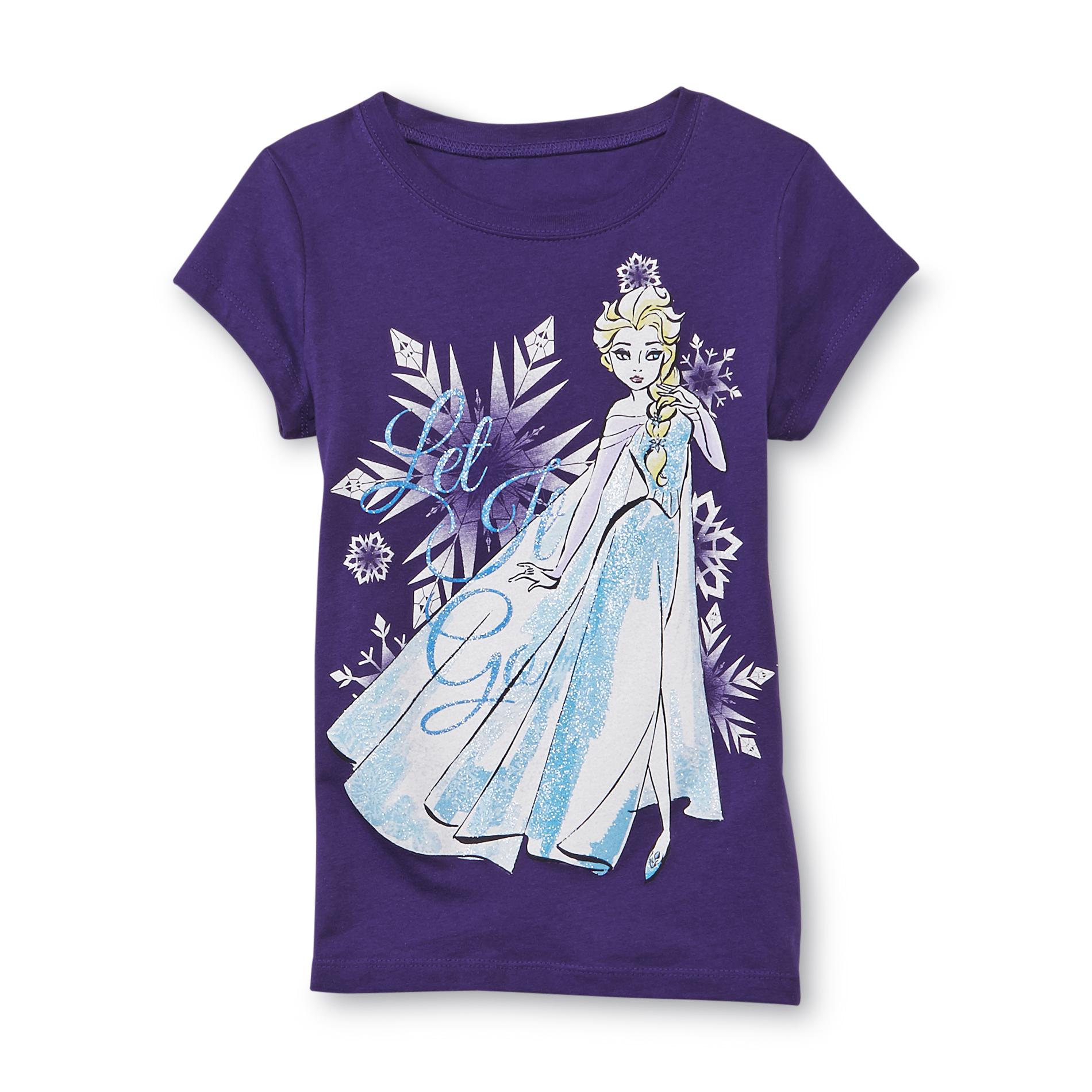 Disney Frozen Girl's Graphic T-Shirt - Let It Go