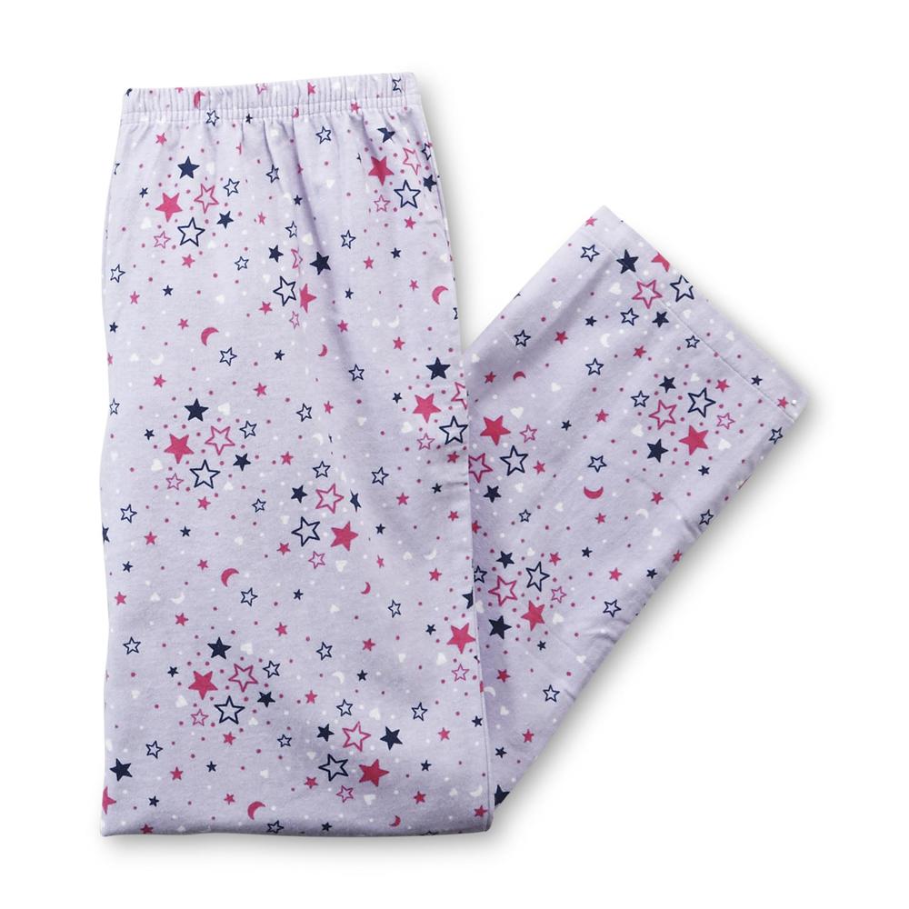 Joe Boxer Women's Plus Flannel Pajama Shirt & Pants - Stars