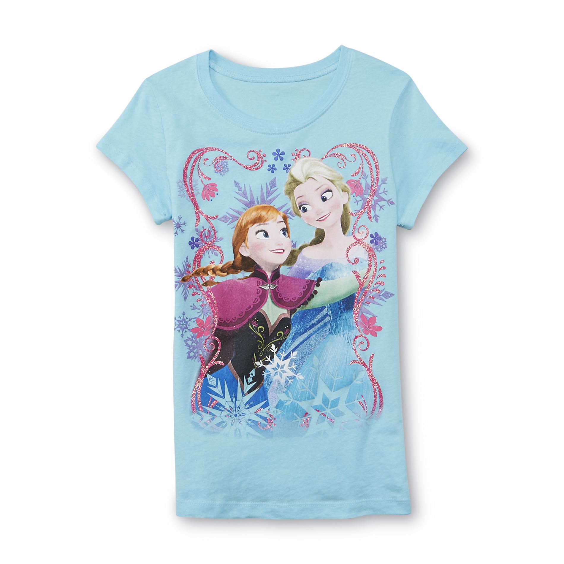 Disney Frozen Girl's Graphic T-Shirt - Sisterly Love