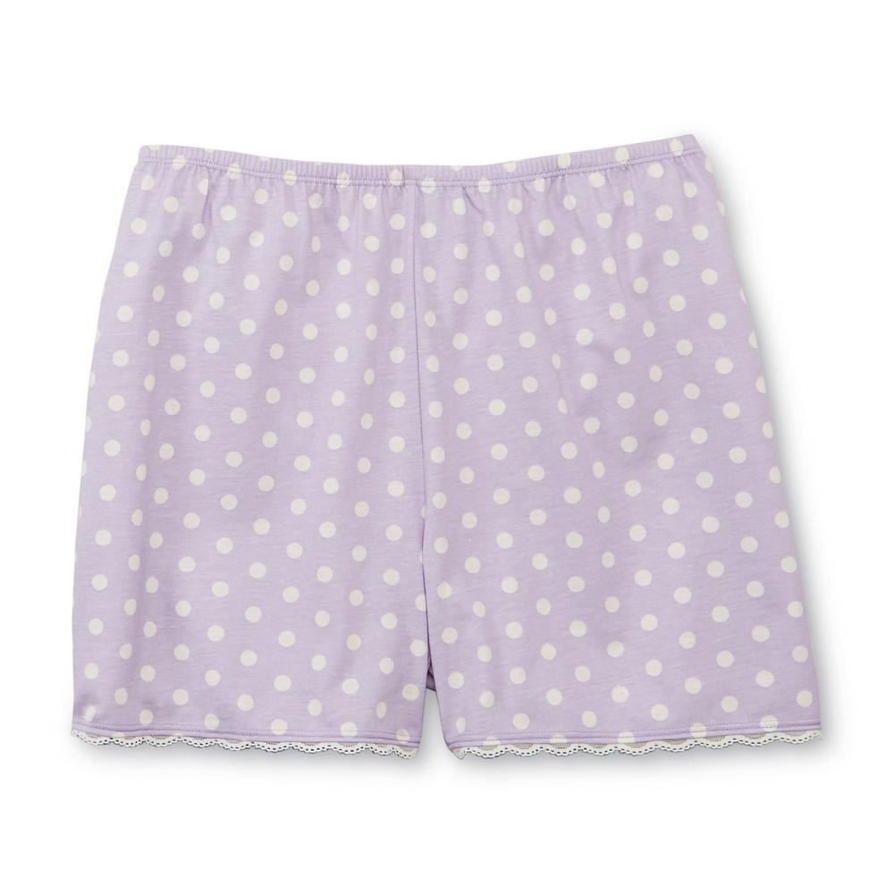 Pink K Women's Pajama Top & Shorts - Polka Dots