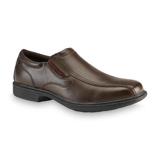 Nunn Bush Men's Bleeker Street Leather Slip on Loafer - Brown