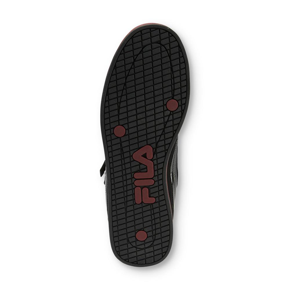 Fila Men's Fusion II Black/Red High-Top Athletic Shoe
