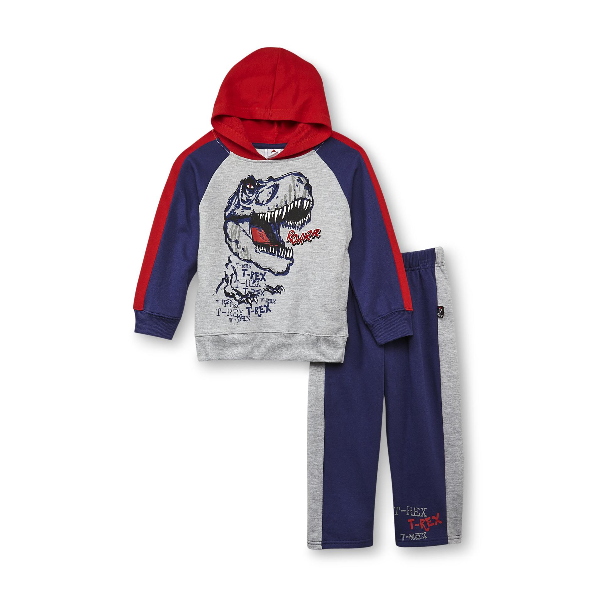 Clubhouse Collection Boy's Fleece Hoodie & Pants - T. Rex