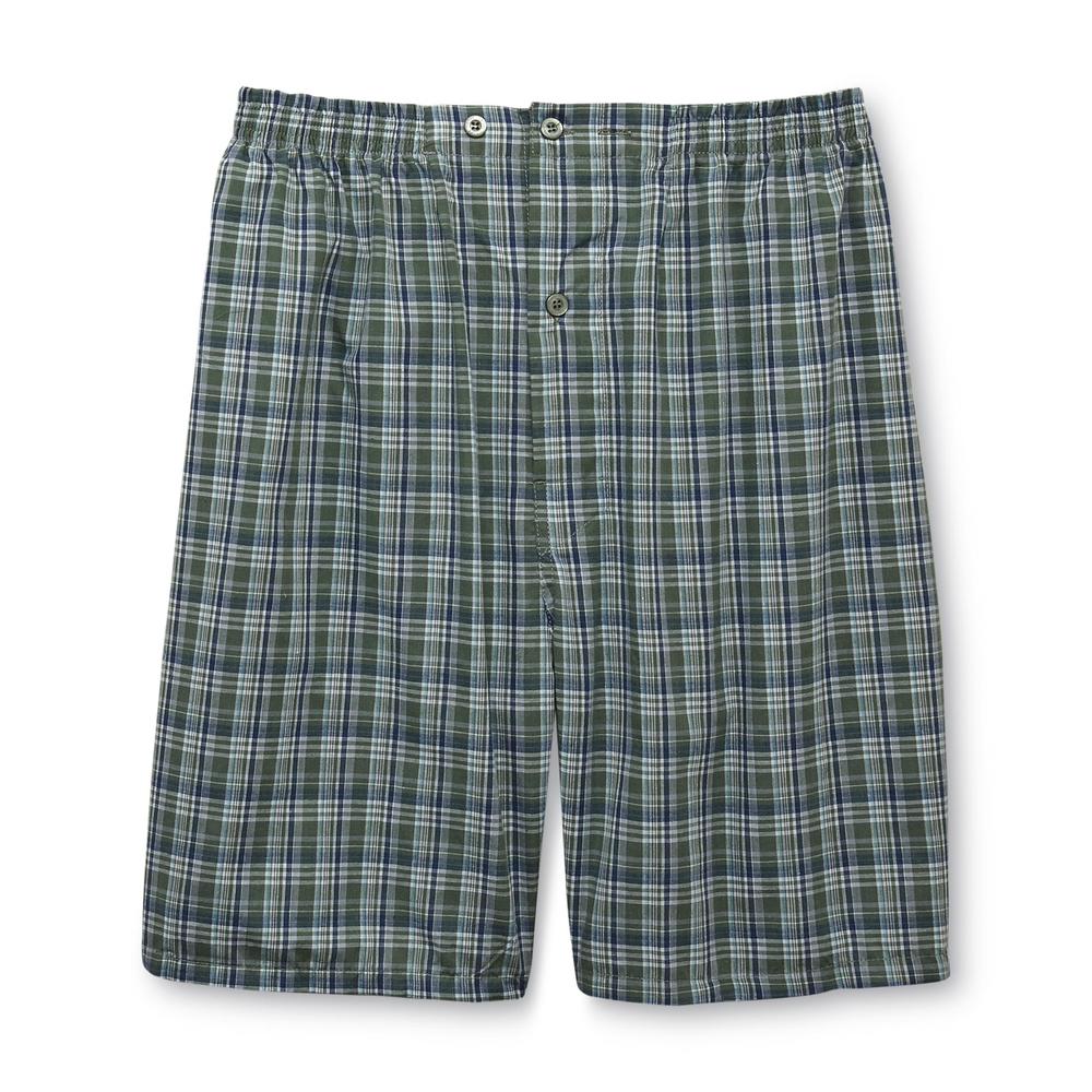 Hanes Men's Pajama Shirt & Shorts - Plaid