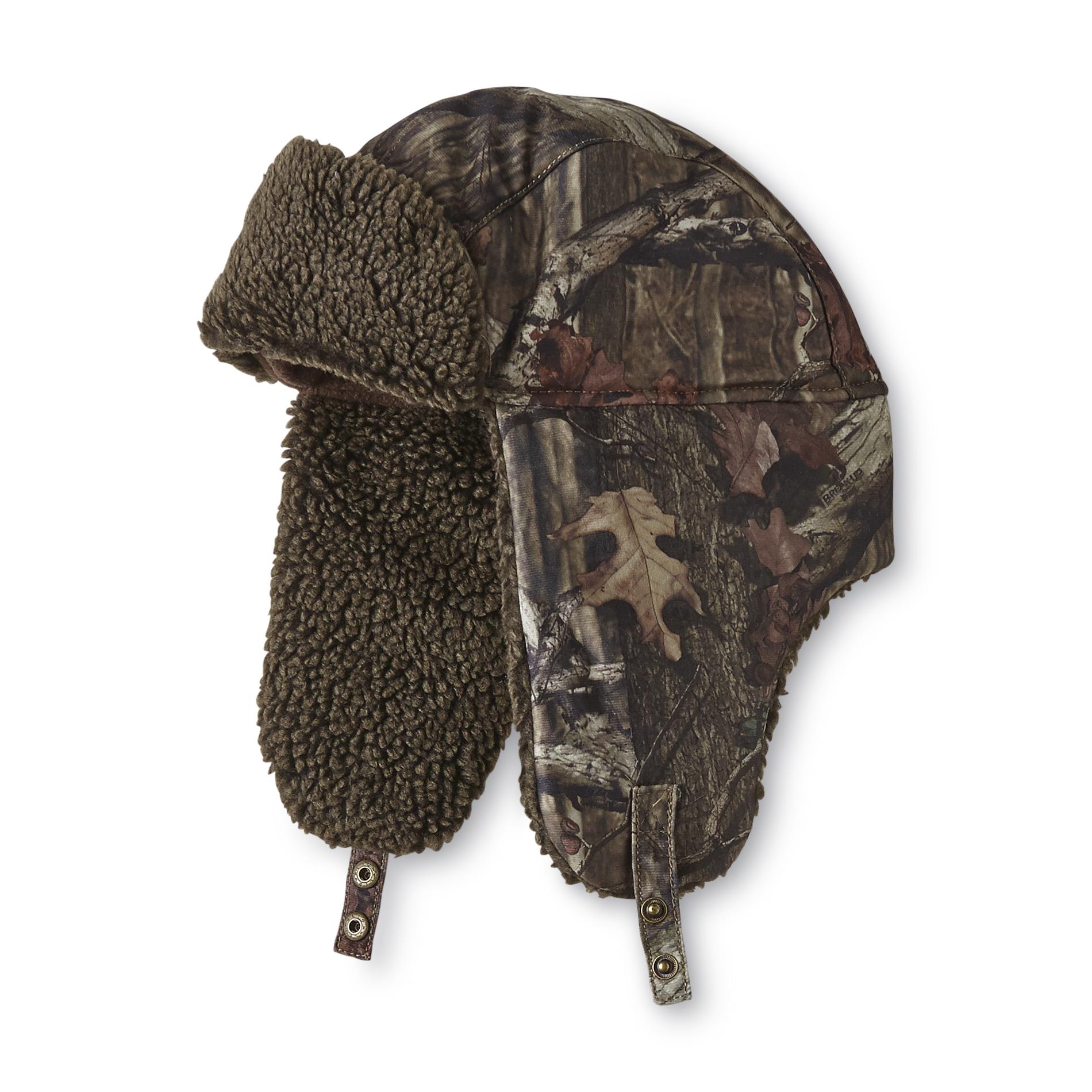 Men's Faux Sherpa Fleece Trapper Hat Camouflage