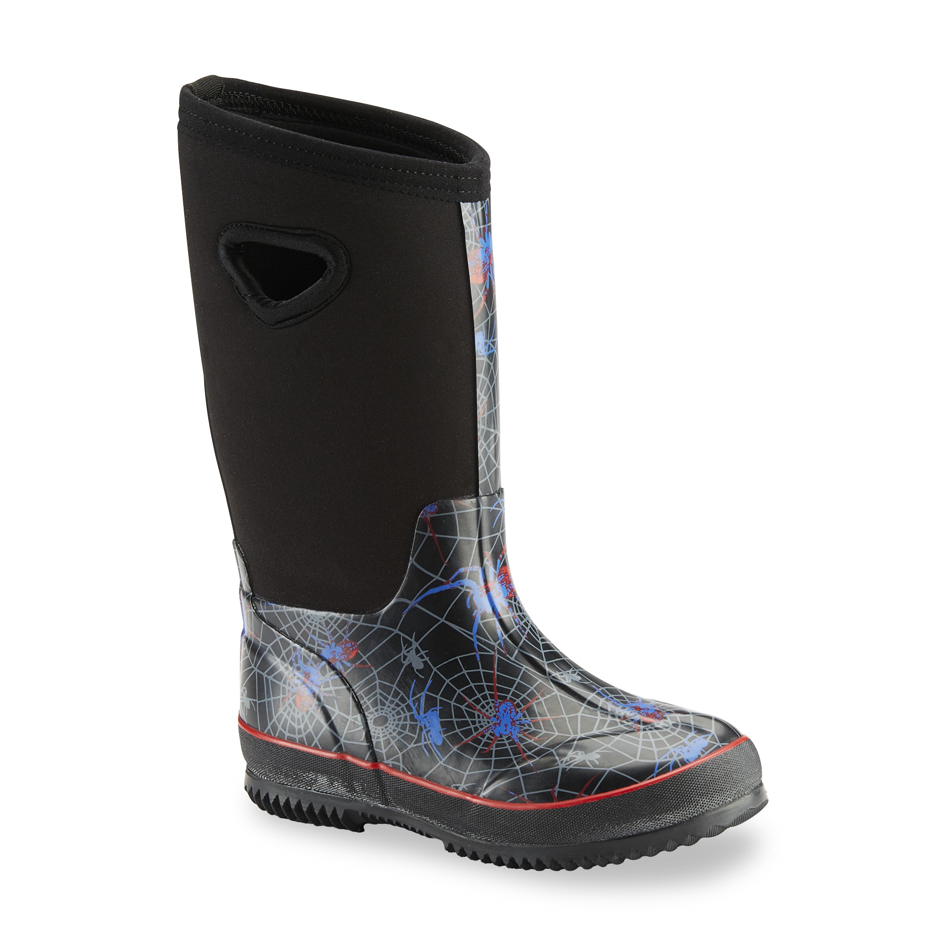 Athletech Boy's Bobby Black/Spiders Weather Boot