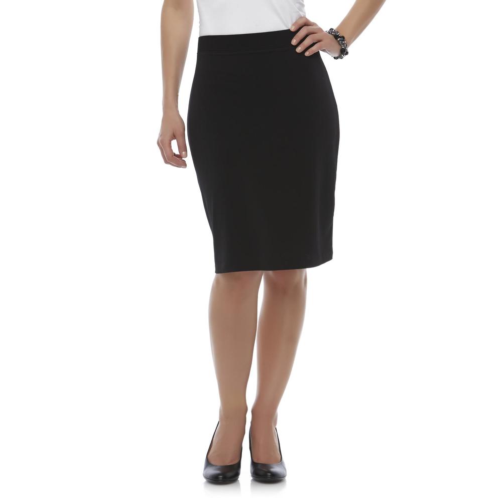 Jaclyn Smith Women's Slim & Smooth Knit Skirt