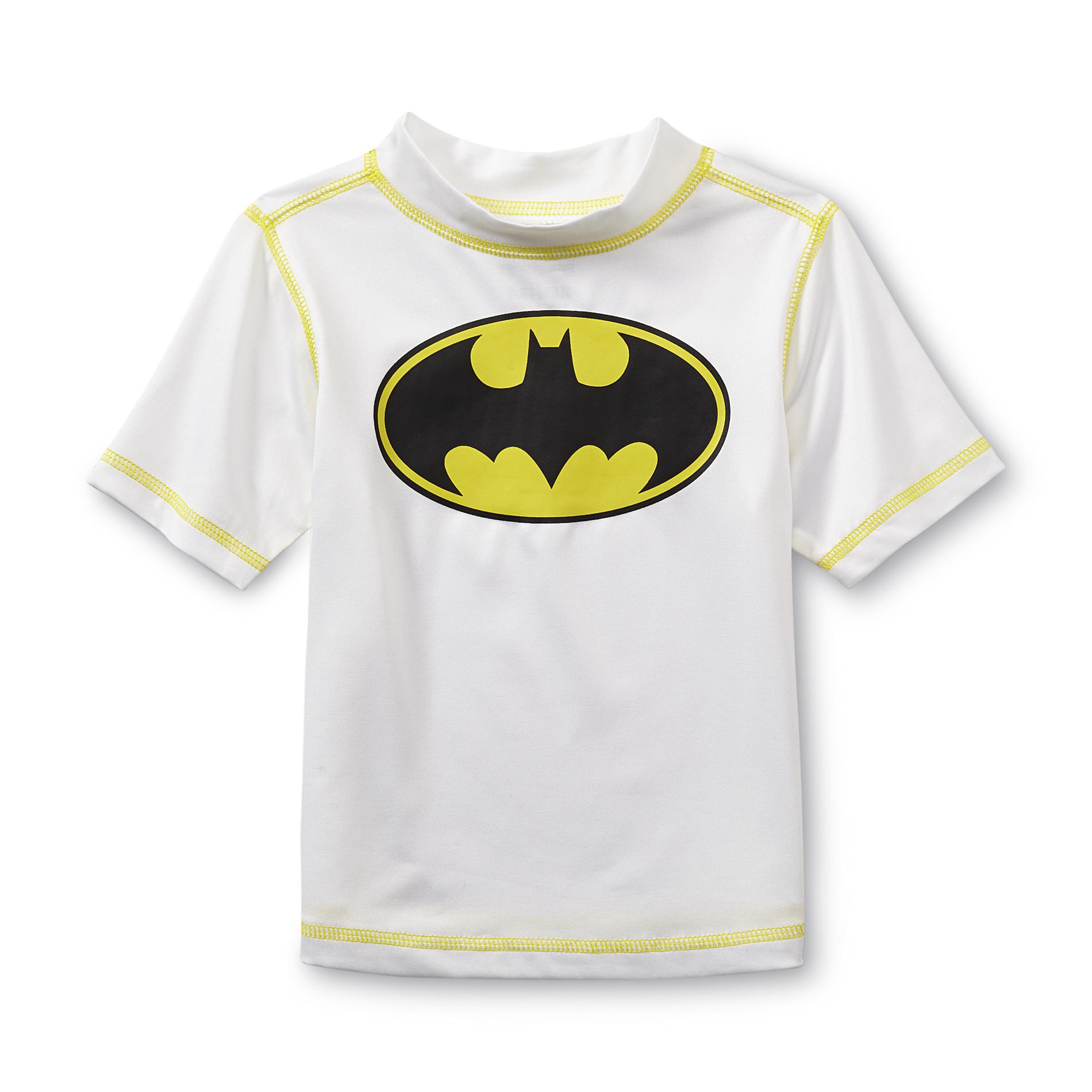 DC Comics Batman Toddler Boy's Rashguard Swim Shirt