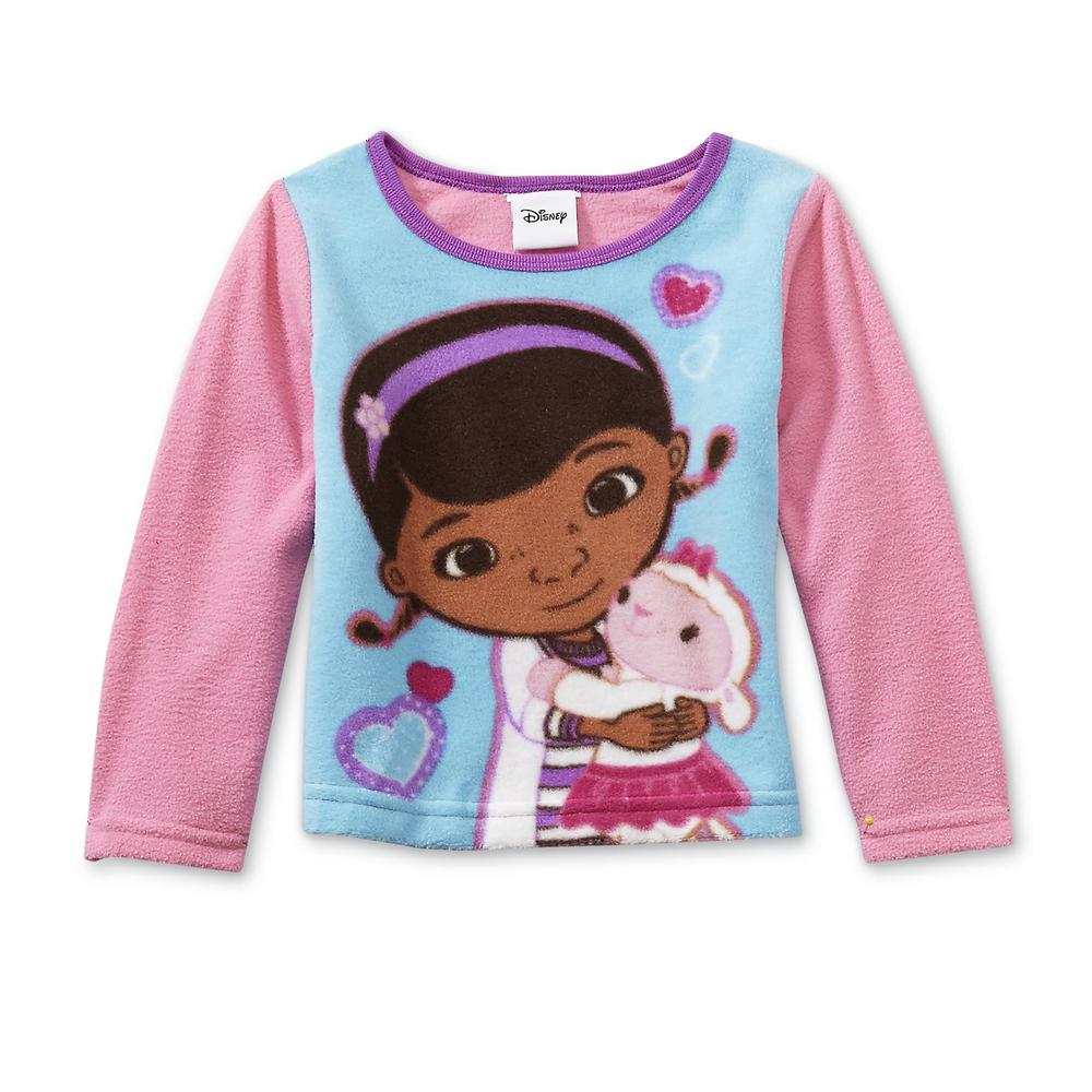 Disney Doc McStuffins Toddler Girl's Fleece Pajama Shirt & Pants - Dottie & Lambie