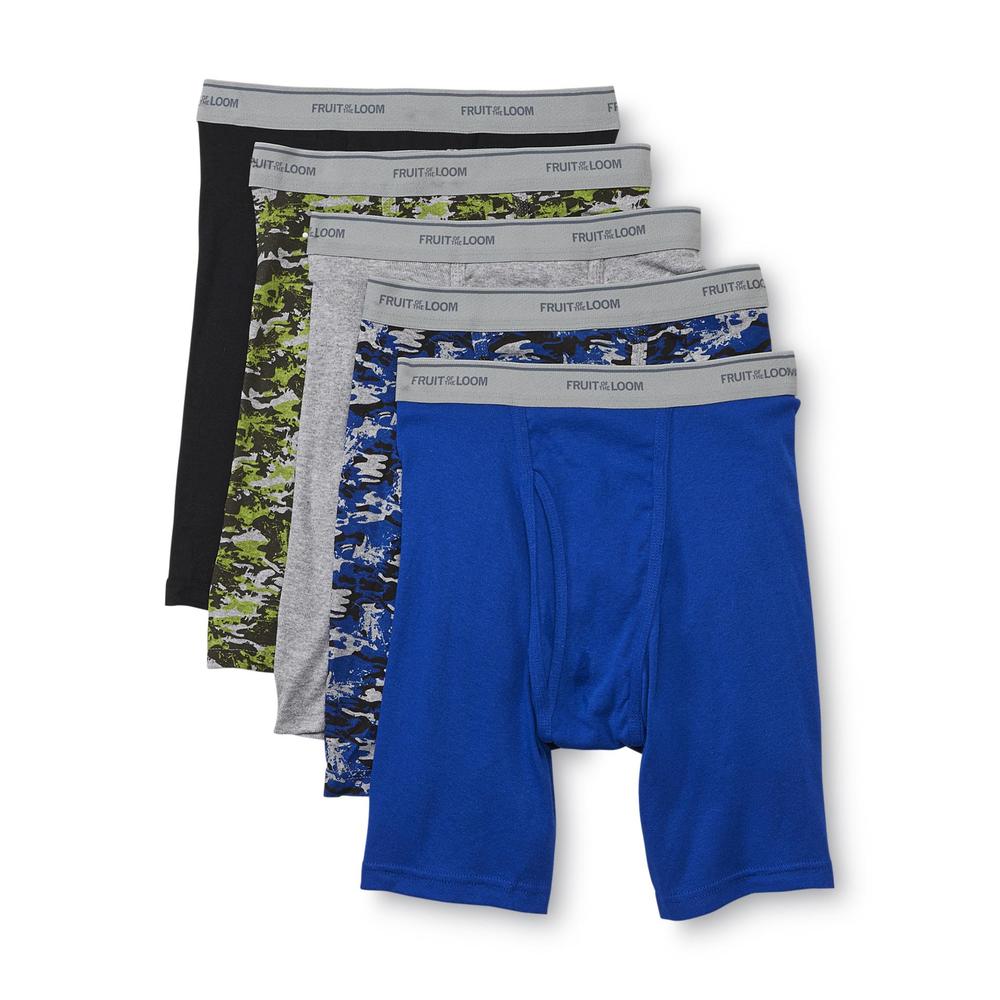 Fruit of the Loom Men's 5-Pack Boxer Briefs - Assorted