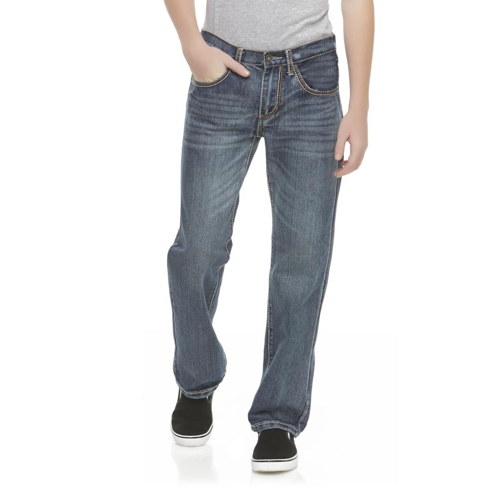 Route 66 Men's Slim Fit Straight Leg Jeans - Medium Wash