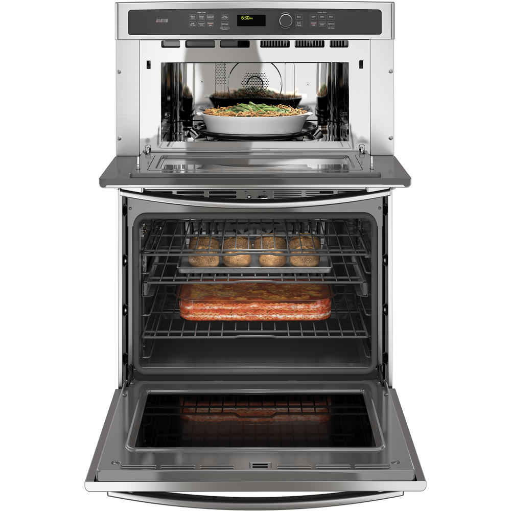 GE Profile Series PT9800SHSS 30" Combination Double Wall Oven w