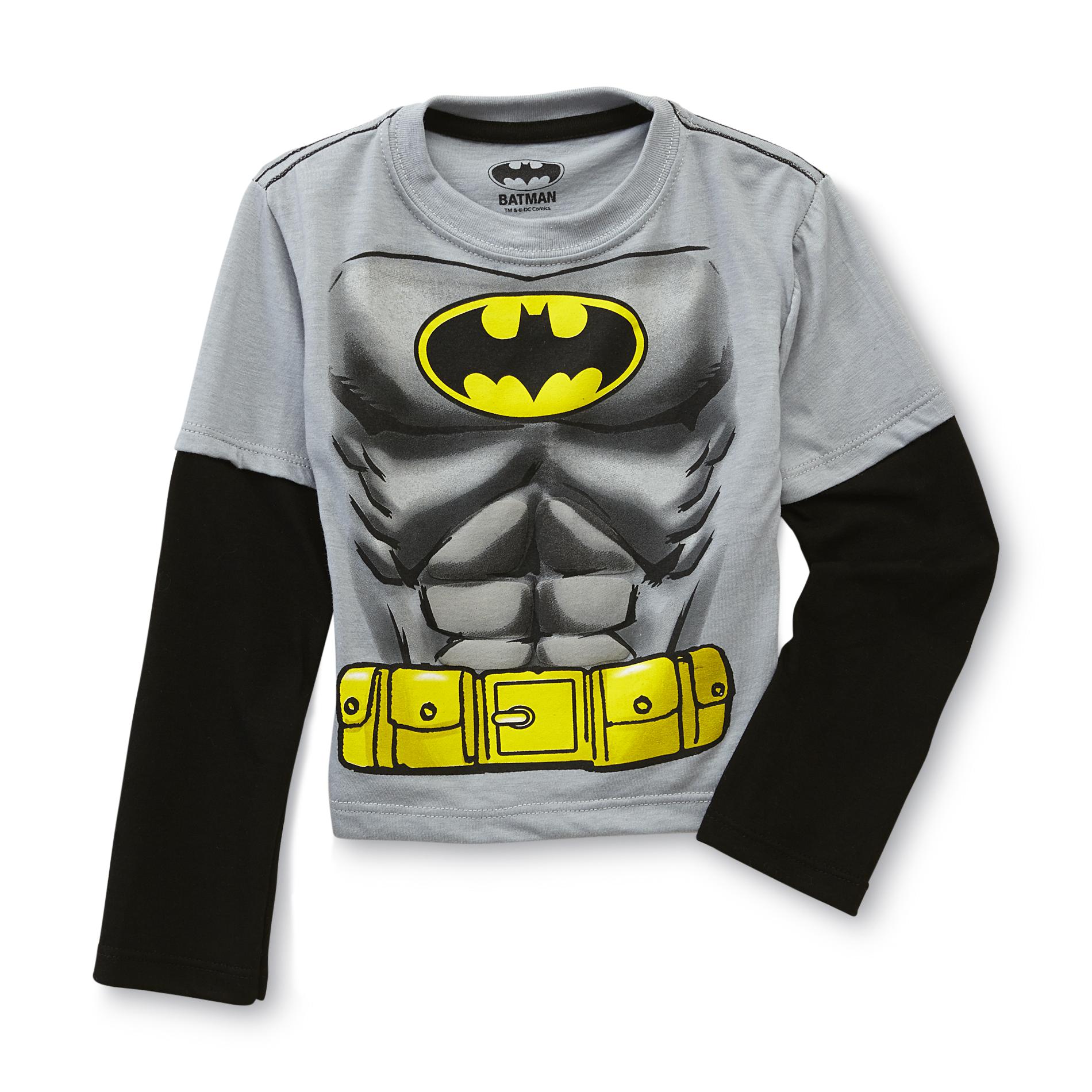 DC Comics Batman Toddler Boy's Long-Sleeve Graphic T-Shirt