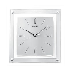 Seiko Wall Clock Quiet Sweep Second Hand Clock Silver-Tone Metallic Case