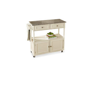 Sandra by Sandra Lee Granite Top Kitchen Cart