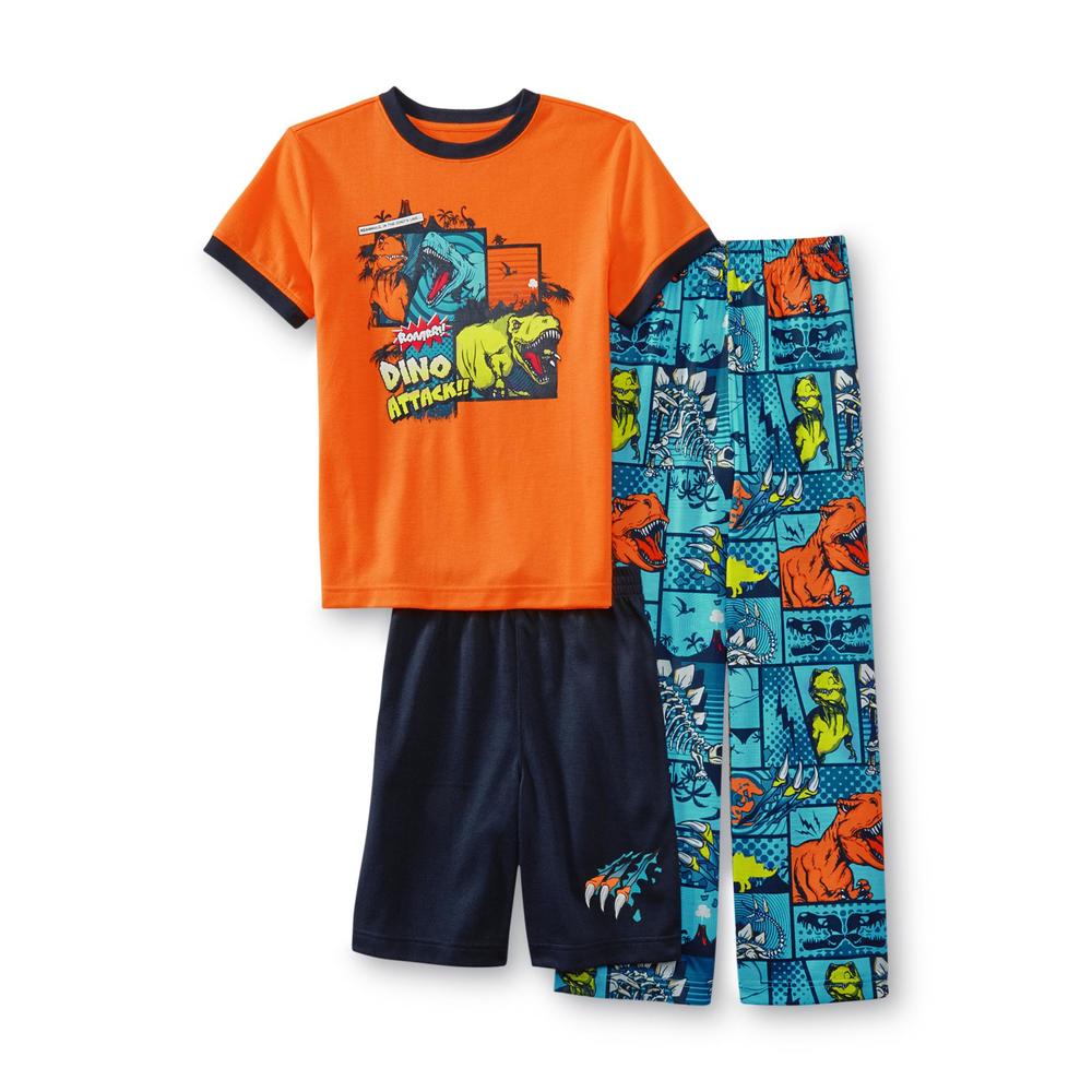 Joe Boxer Boy's Pajama Shirt  Shorts & Pants - Dinosaur