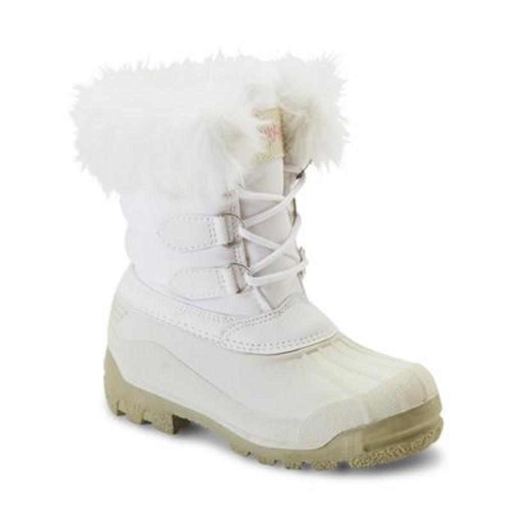 Yoki Girl's Furfic White High Ankle Winter Boot