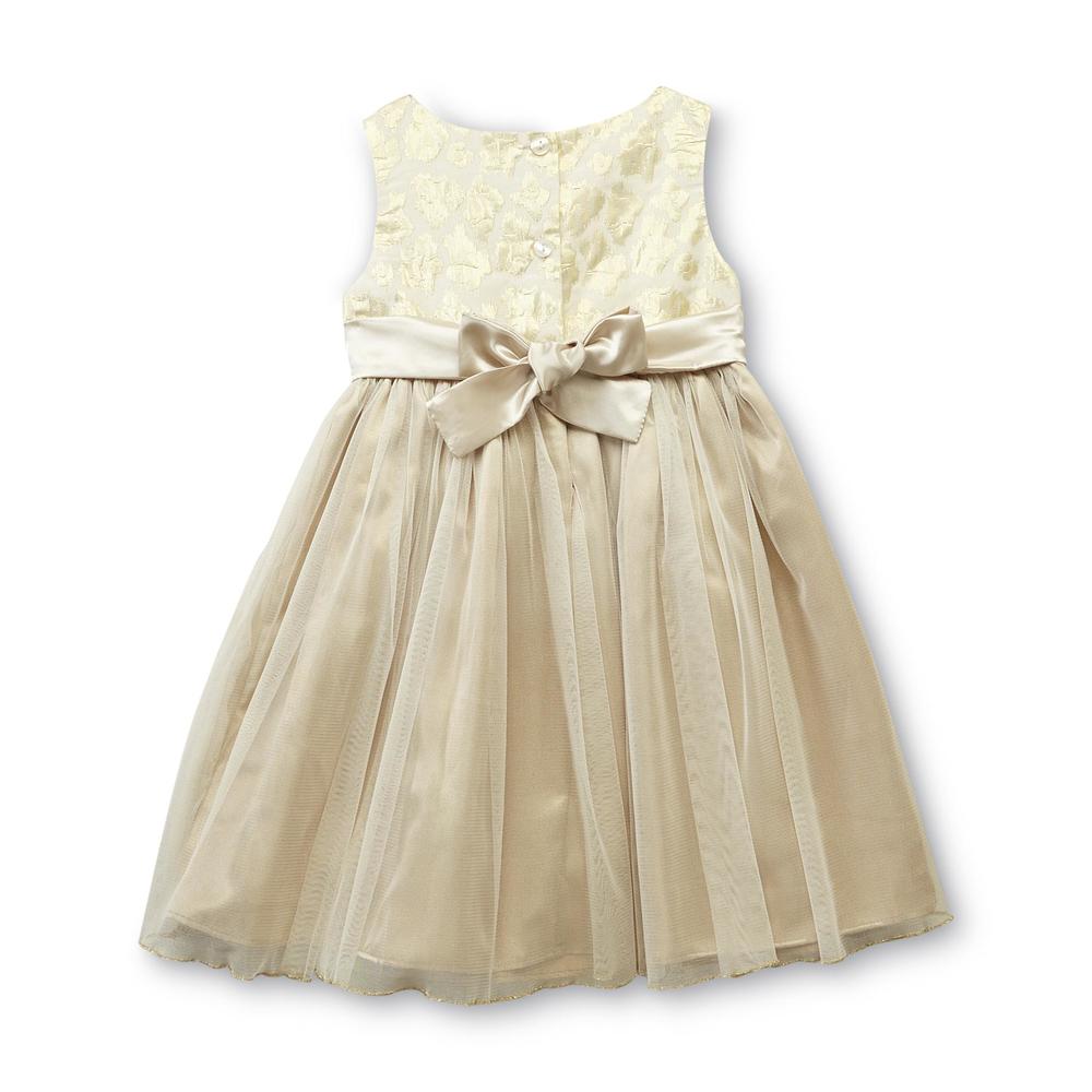 Dollie & Me Girl's Good as Gold Party Dress & Doll Outfit