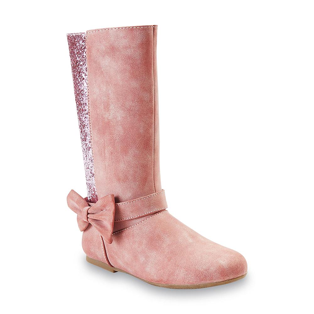Yoki Girl's Portia 10" Pink/Glitter Boot