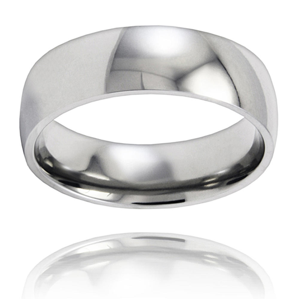 West Coast Jewelry Polished Stainless Steel Ring (7.0mm)