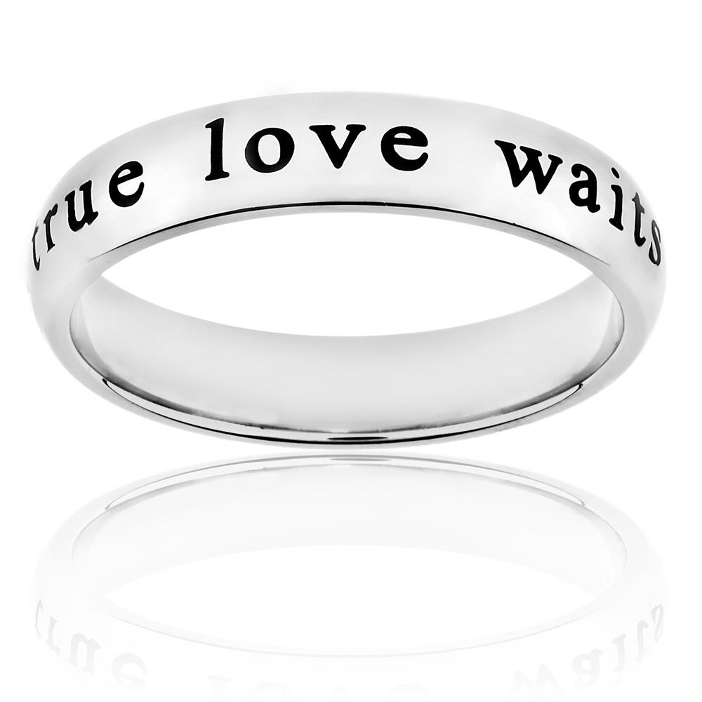 West Coast Jewelry Stainless Steel 'true love waits' Ring