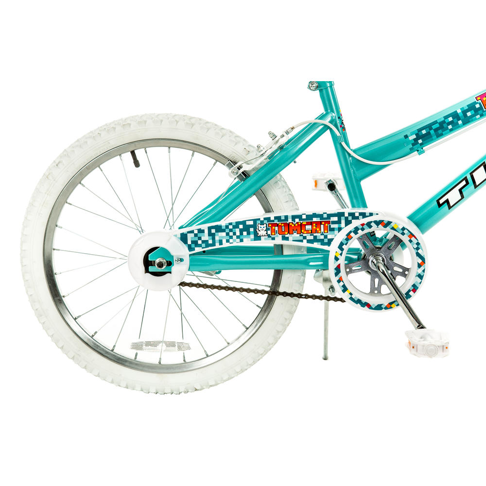 Titan #20141-91 Tomcat Girls BMX Bike with Pads, Teal Blue, 20-Inch Wheel