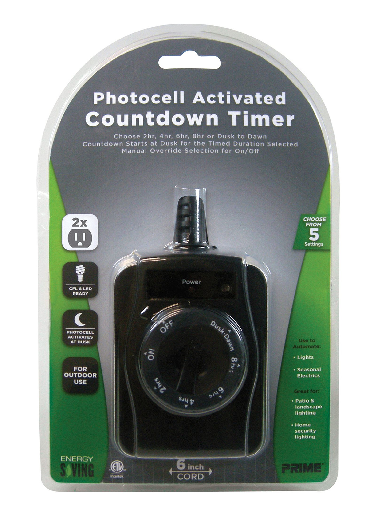 BN-LINK Outdoor 24-Hour Water Resistant Photoelectric Countdown