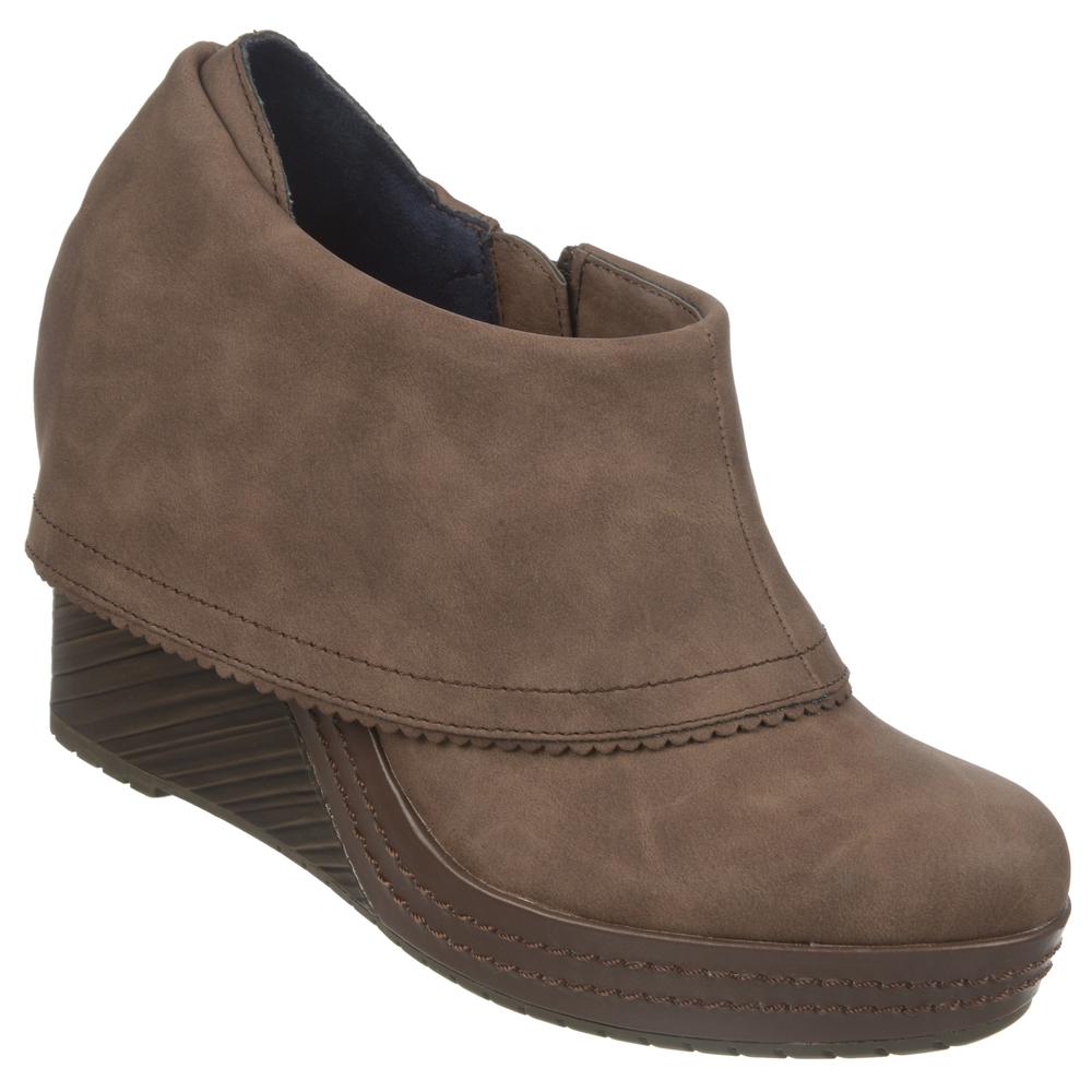 Dr. Scholl's Women's Balance Brown Wedge Ankle Bootie