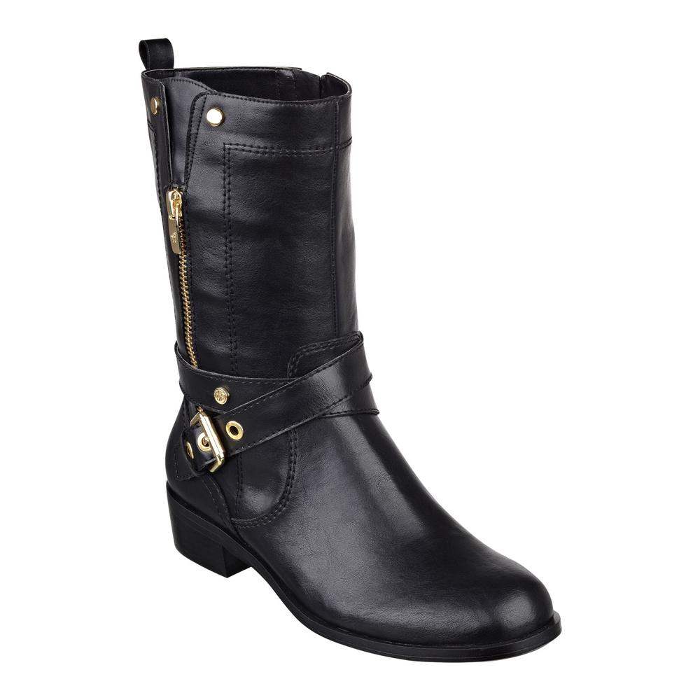 Marc Fisher Women's Dolca 2 Black Buckle Boot