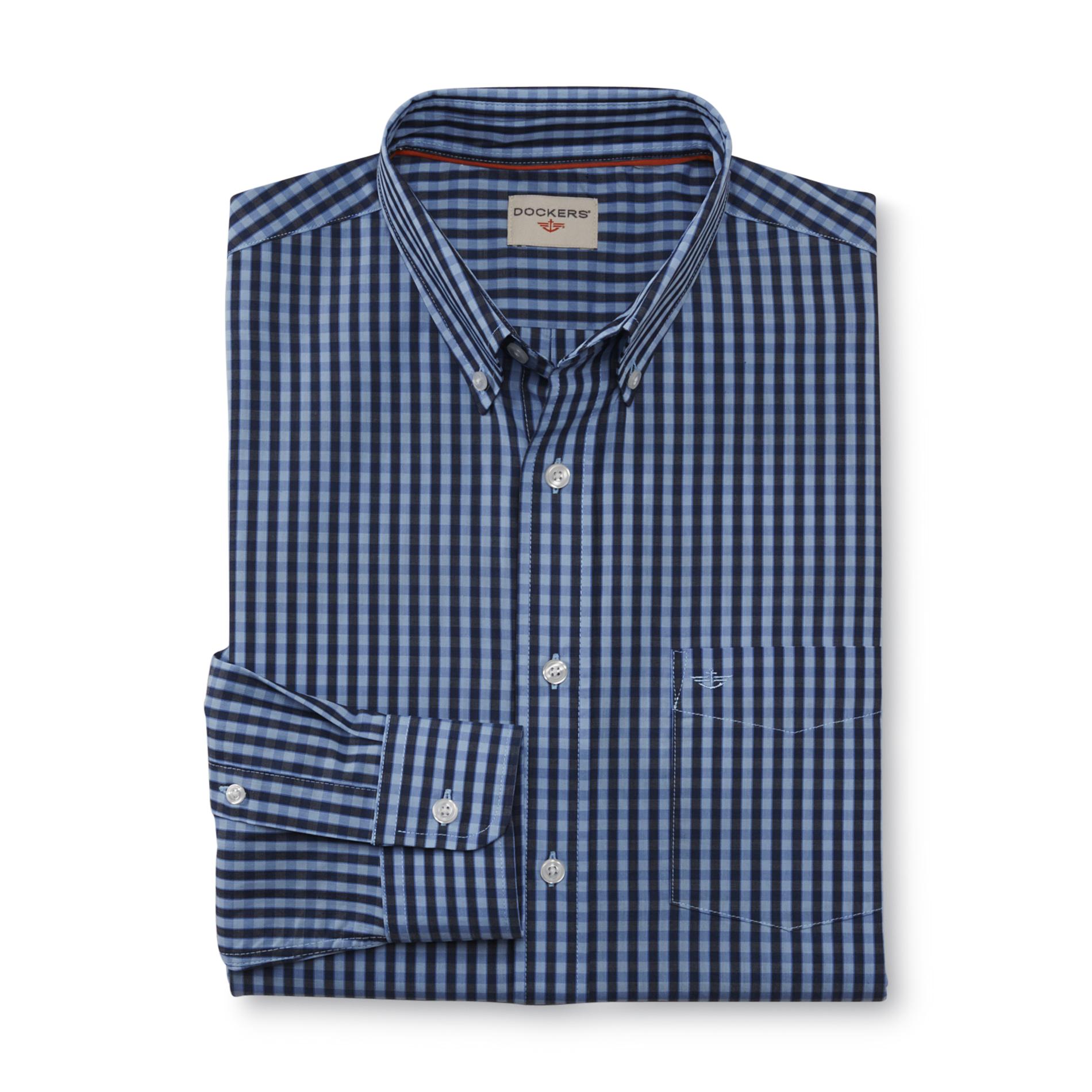Dockers Men's Dress Shirt - Framed Gingham Check