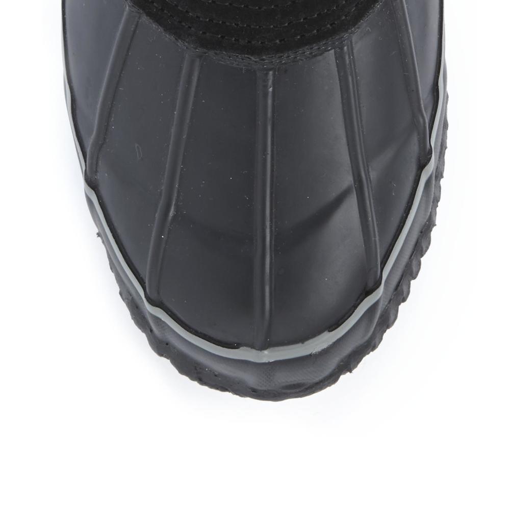 Khombu Women's Corrine Black/Herringbone Insulated Waterproof Winter Boot