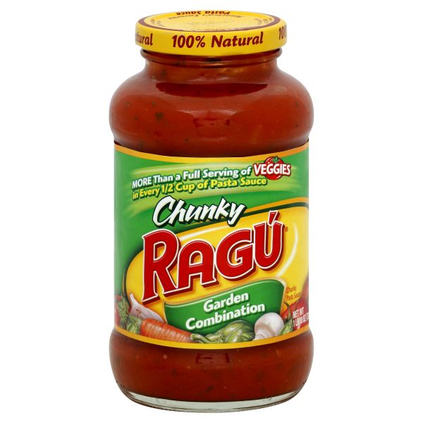 Ragu Pasta Sauce, Chunky, Garden Combination, 26 oz (1 lb 10 oz) 737 g