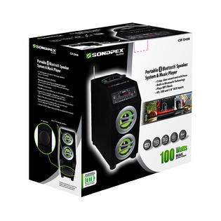 Sondpex CSF-D45B Portable Bluetooth Speaker System & Music Player