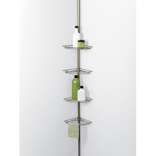 Zenith Products Tub and Shower Tension Pole Caddy 4 Shelf ...