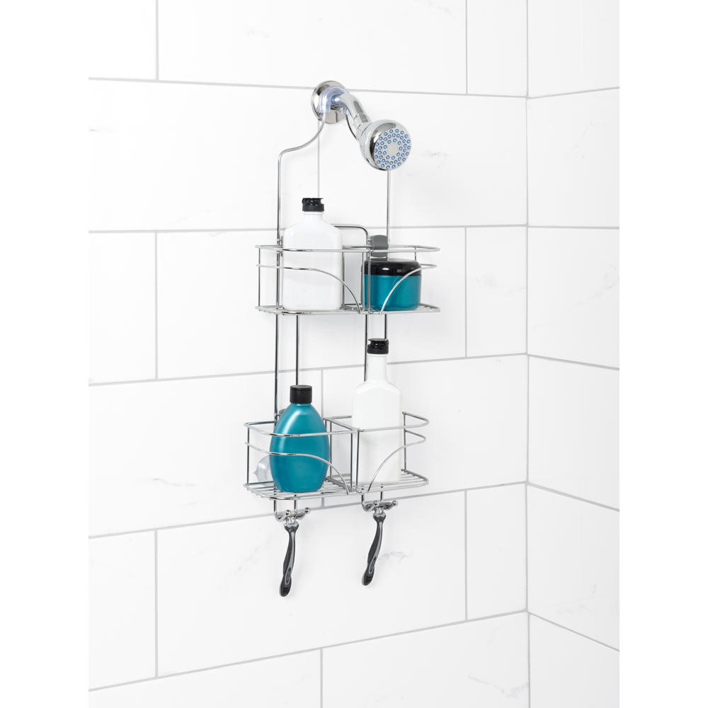 Zenith Products Expandable Shower Caddy for Hand Held Shower or Tall